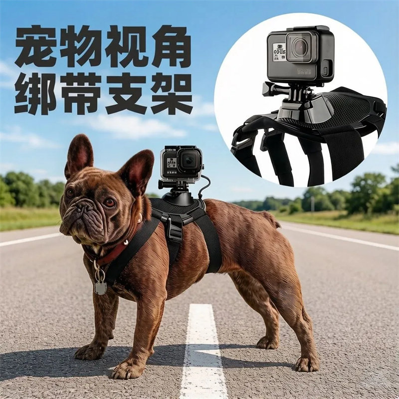 GoPro配件宠物视角背带支架通用图片