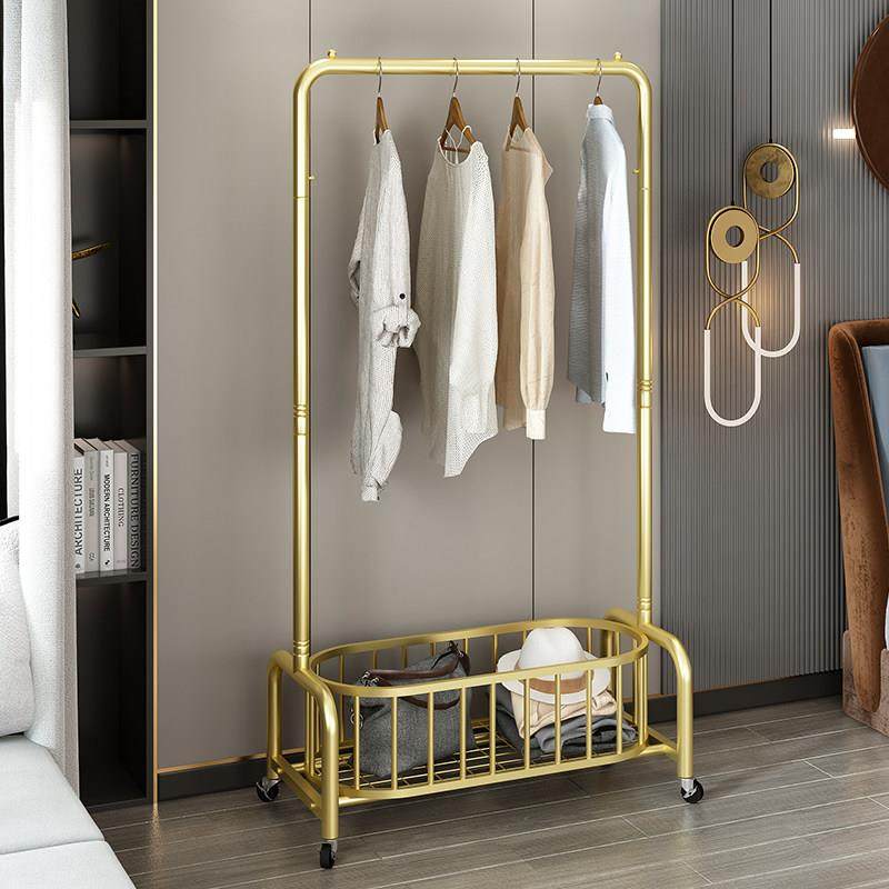 服装店展示架落地挂衣架移动多功能收纳架网红卧室带篮置物架带轮,商业/办公家具,服装展示架,淘宝优惠券,粉丝福利购,淘宝优惠卷