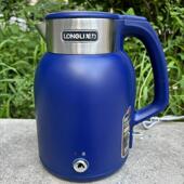 龙力电热水壶家用恒温电水壶304不锈钢自动保温一体覆古烧水壶2升