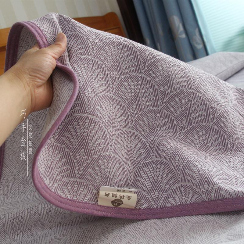 高端新品 全棉提花老粗布软凉席 纯棉加厚老粗布床单空调凉席可机