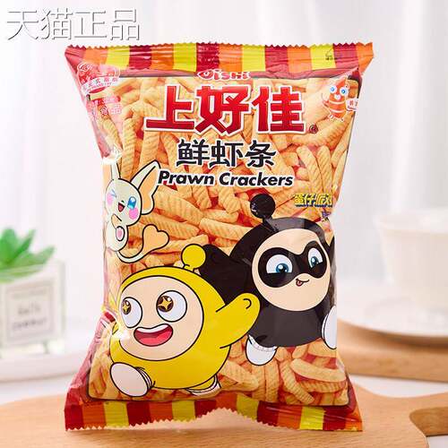 洋葱圈零好食上佳鲜虾片条洋葱怀圈休闲办公室解馋旧儿童年膨化小