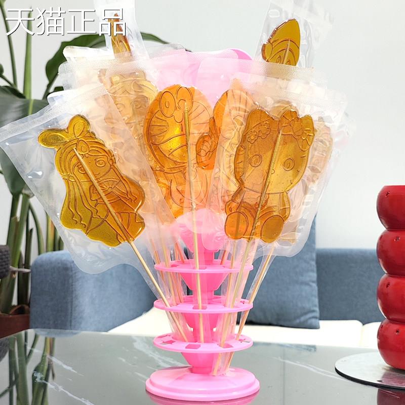 大号棒棒糖大号糖成品1画6卡厘米棒棒糖果通工艺糖人景区公园景