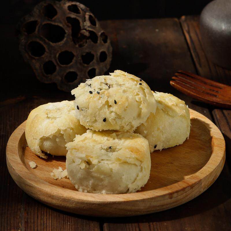 真-酥皮月饼多口味黑芝麻手工五仁月饼百果苏式老式青红丝大白百