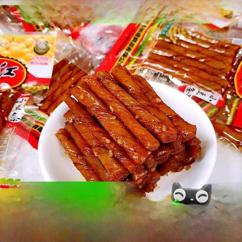 新日期周长江麻辣豆干8090后童年内含怀旧湖南特产酒鬼豆筋零食小