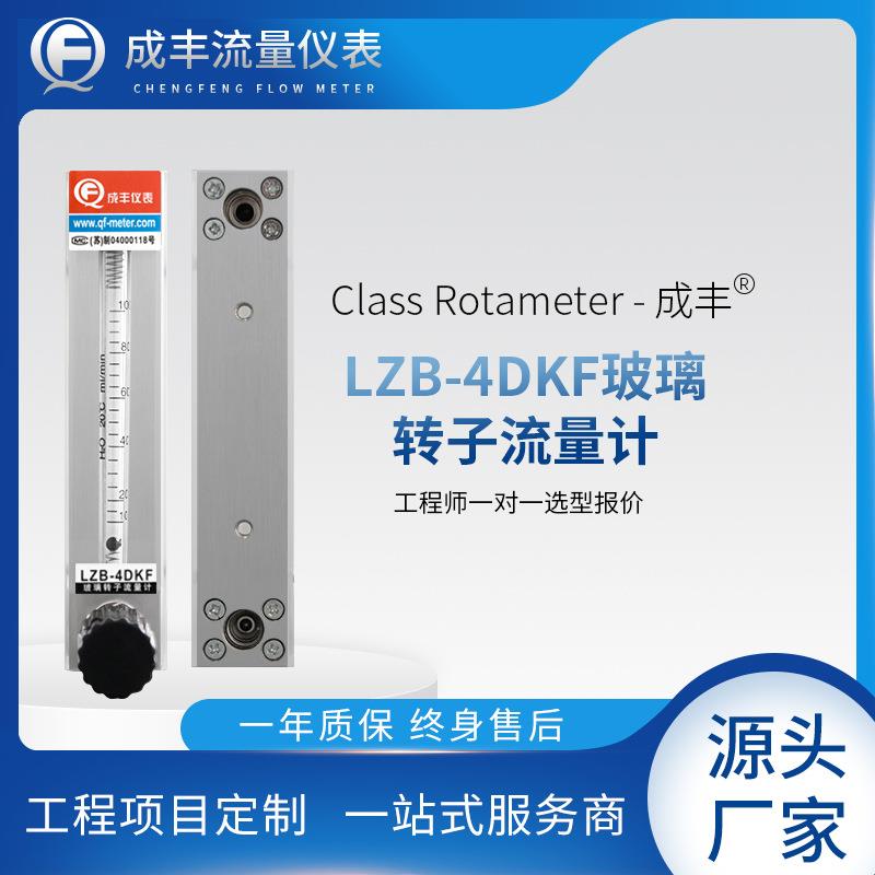 4DKFT玻璃浮子流量计304材质G1/4内内丝接头甲醇氮气流量计