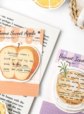 inel.me异形便利贴 果味季节 水果主题墙面装饰学生记事留言