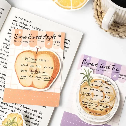 inel.me异形便利贴 果味季节 水果主题墙面装饰学生记事留言