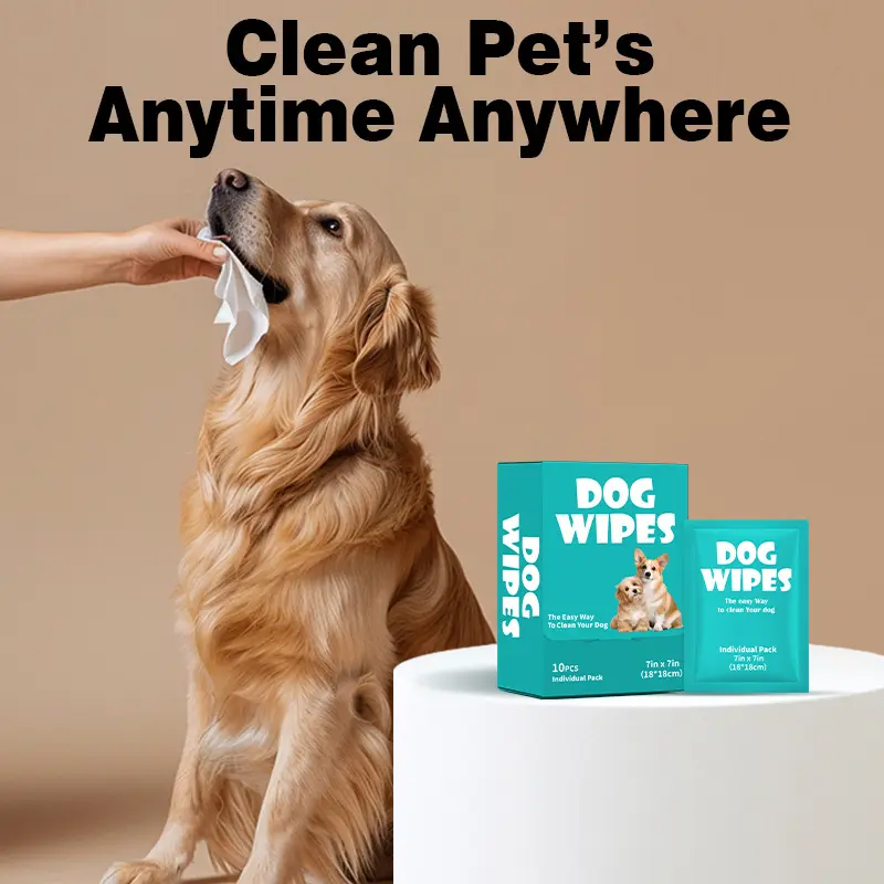 宠物湿巾单片装狗狗猫咪专用湿巾一次性免洗清洁洗护用品纸巾