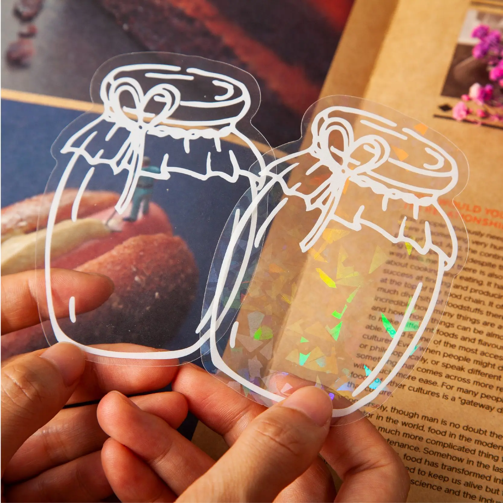 retro spet贴纸包 心愿器皿 ins瓶子手账装饰贴10张入