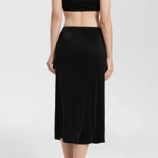 华业真丝防走光半身长裙女士内搭防透内衬裙夏季 半身裙 薄款