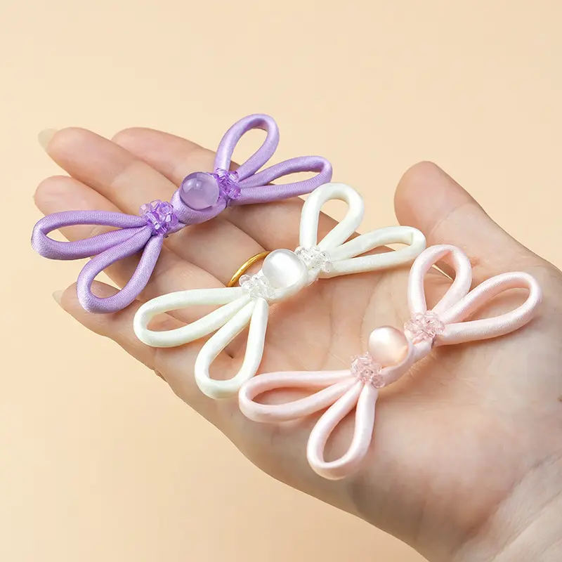 恒美合a类旗袍盘扣扣子玉珠水晶布扣唐装汉服手工纽扣女