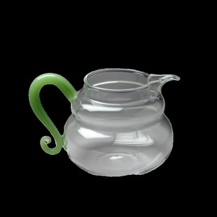 葫芦公道杯加厚耐热玻璃分茶器高档茶海大Q号公杯单个茶具配 新款