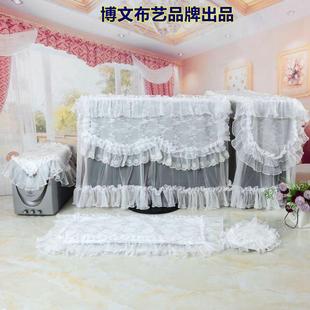 台式 博文布艺白色欧式 液晶电脑罩防尘盖巾显示器蕾丝套白纱仙子