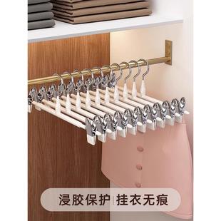 德国裤 子专用家用无痕强力防滑挂衣不锈钢晾裙夹 架夹子裤 夹衣架裤