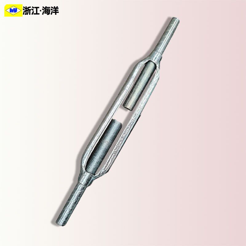 重型开体花兰螺丝收紧器直杆花篮B螺丝拉紧器钢丝绳拉紧器花篮螺