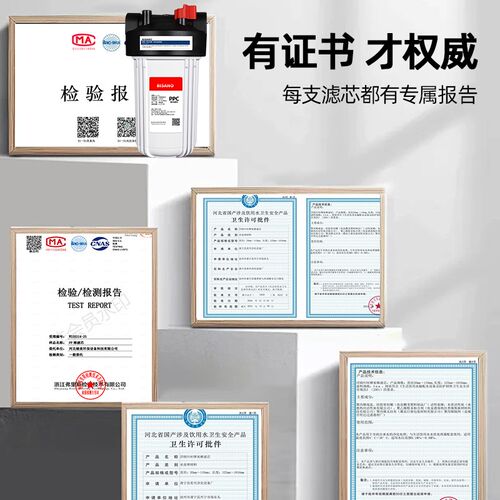 Bisano必诺大白瓶前置过滤器家B用大蓝胖瓶全屋自来水大流量净水