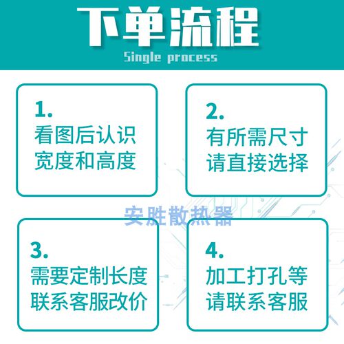 风冷62*9铝挤型材料电子散热器CPU芯片G散热片剖沟机加工风扇槽DI