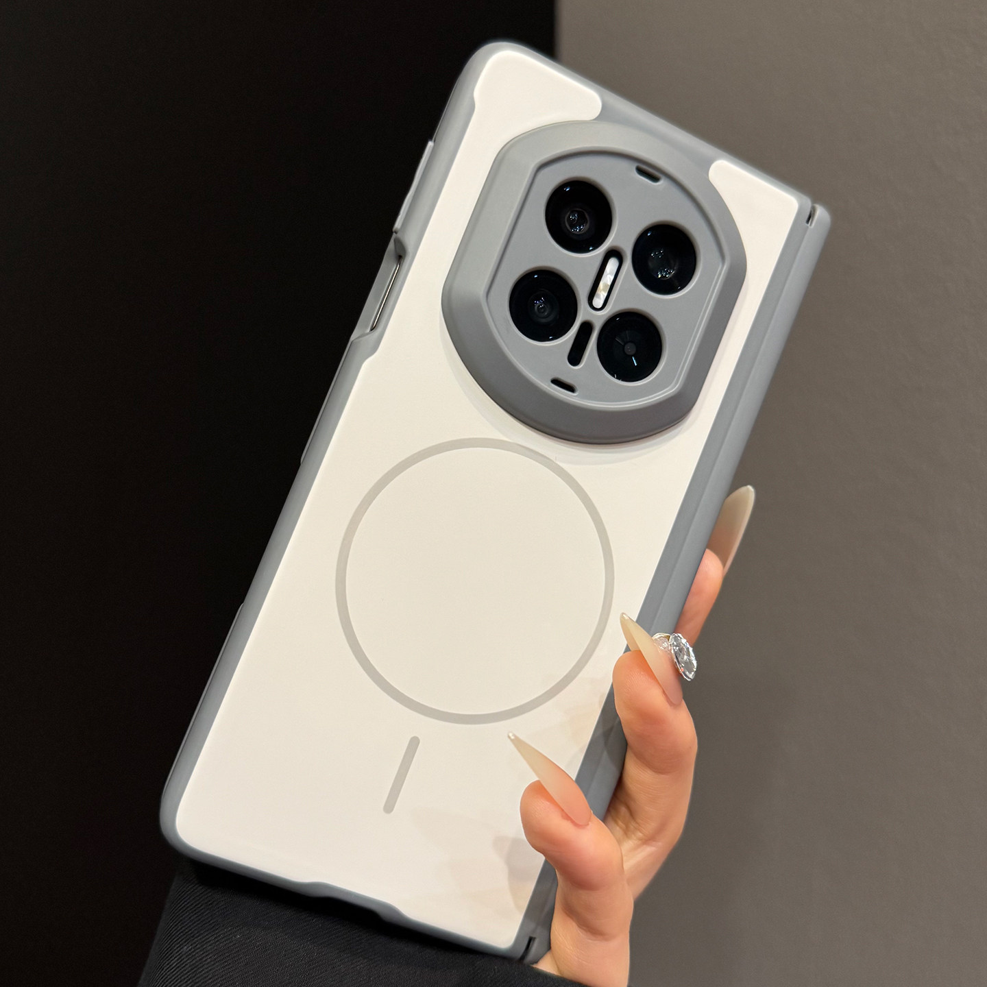 【双中轴保护】宇桐适用华为MateX7折叠屏手机壳mateX7典藏肤感磨砂彩盾磁吸简约时尚全包防摔男女通用