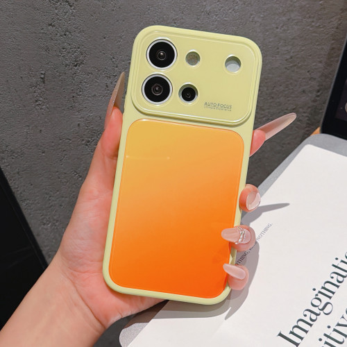 宇桐柠檬黄适用于VIVO S60手机壳大视窗亚克力S60渐变双色壳VIVO S60硬底S60全包防摔保护套ins风简约男女款