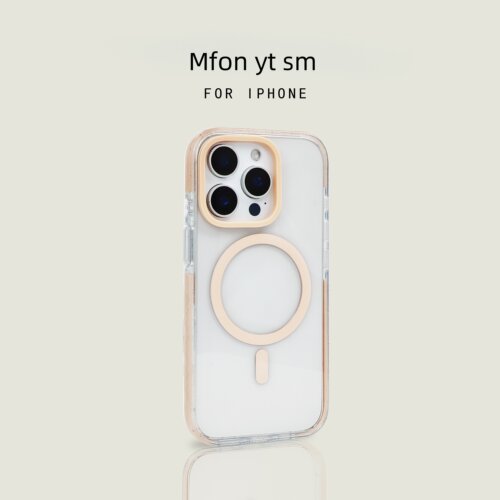 适用iPhone14promax手机壳旋转支架磁吸透明苹果16pro磁吸硬壳ins高级感16plus保护套15promax女13男magsafe