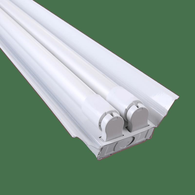 T8LED日光灯单管双管车间灯全套1.2米支架灯雷达感应高亮LED灯管