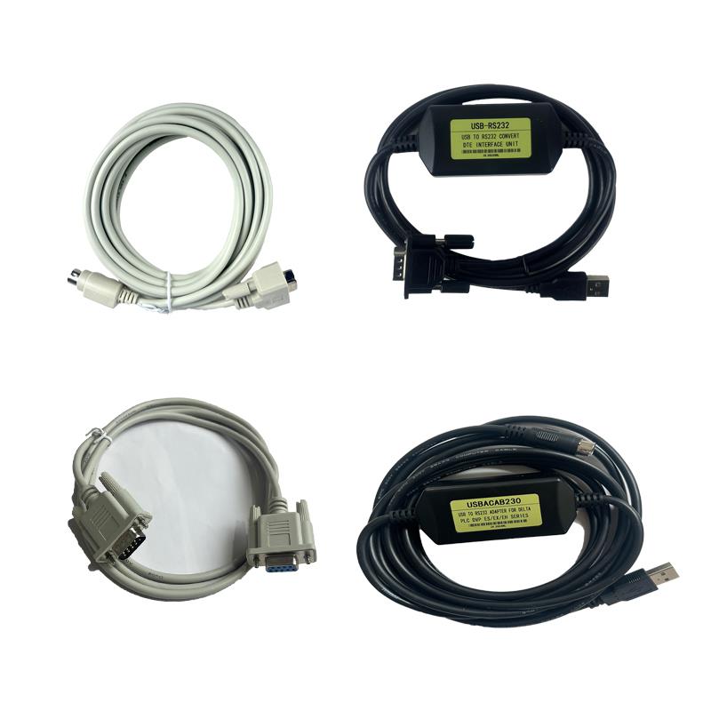 USB转RS232下载线FX3UPLC下载线台达信捷通用编程线通讯线