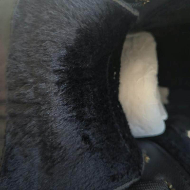 新品两点浪漫7CM厚底增高鞋黑色马丁靴男时尚真皮轻质机车靴大头