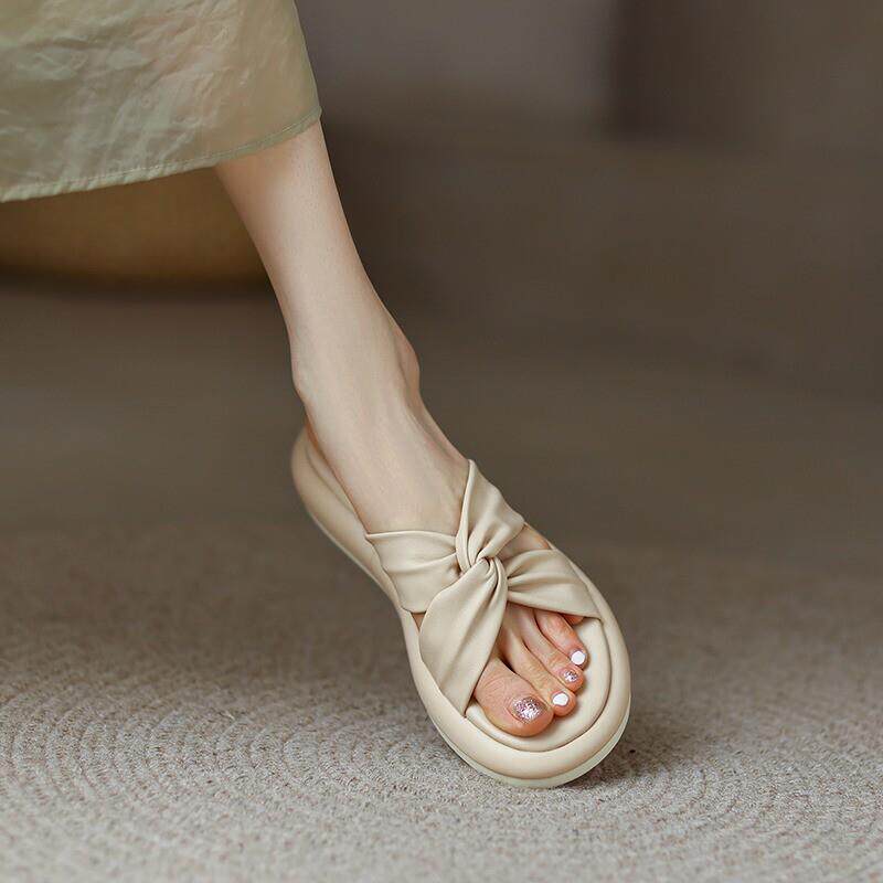新品拖鞋女夏外穿2026新款平底休闲孕妇凉拖鞋女款夏天百搭厚底一