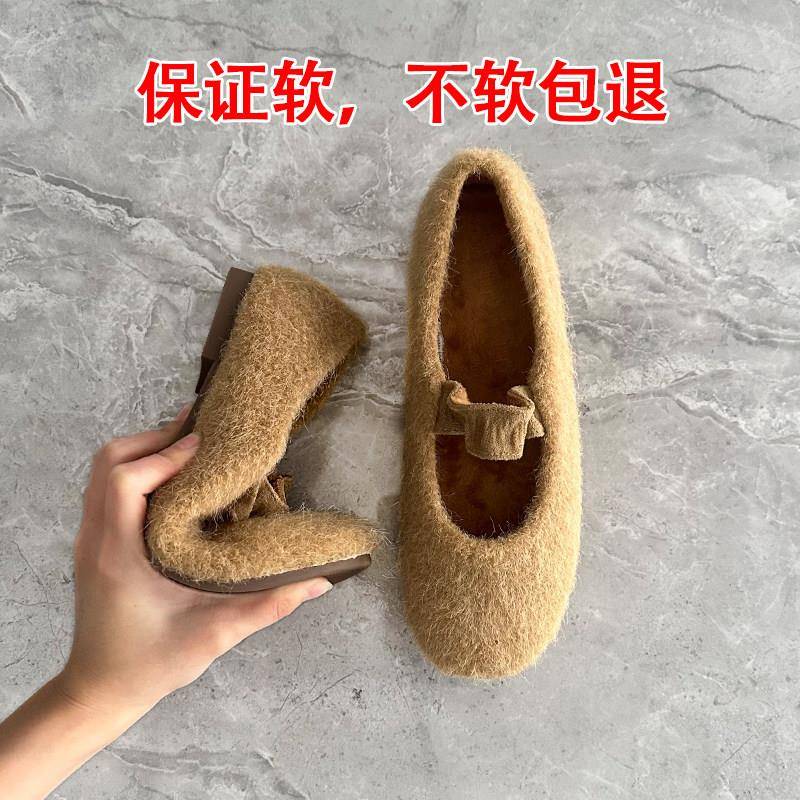 好货黑色英伦风小皮鞋女2026秋冬新款蝴蝶结厚底复古配裙子jk乐福