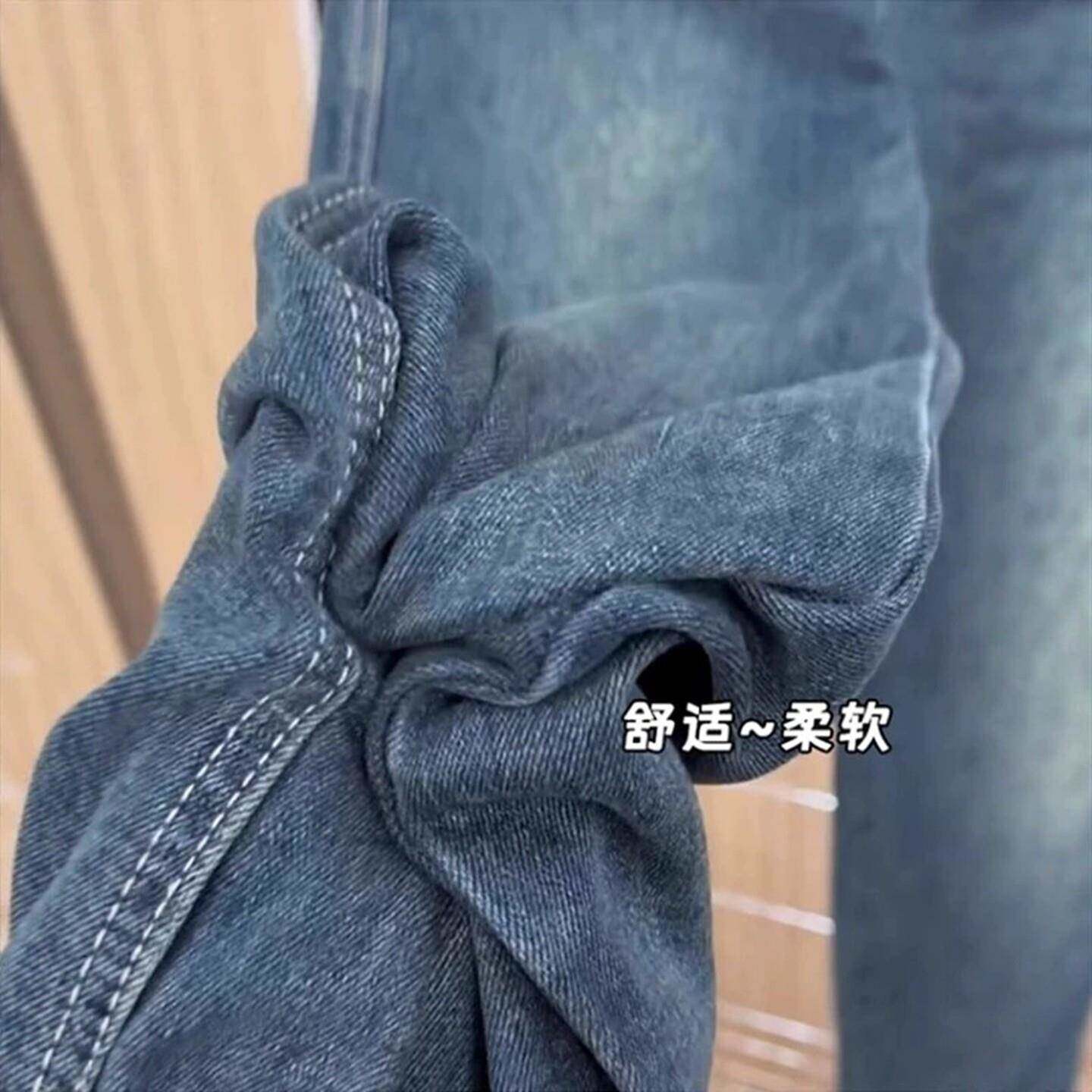 好货大码女装直筒牛仔裤2026秋季新款胖mm显瘦时尚百搭高腰宽松阔