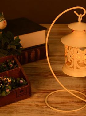 新品镂空烛台黑白摆件装饰