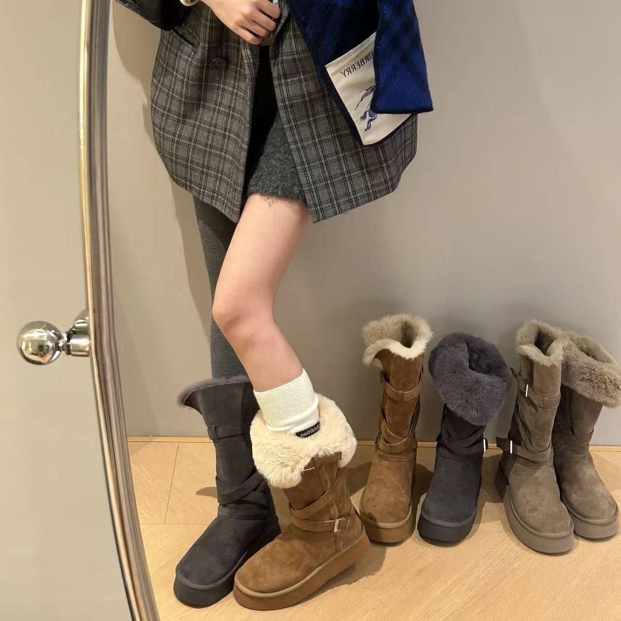 好货31-34特小码英伦风小皮鞋女2026新款厚底系鞋带复古百搭乐福