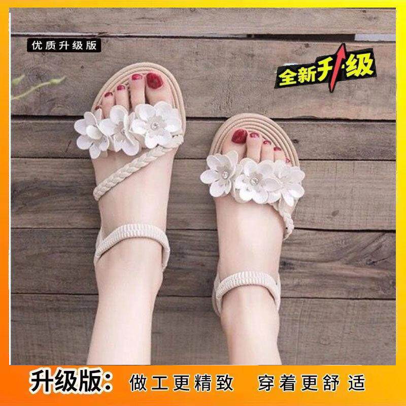新品35-43码大码女鞋花朵