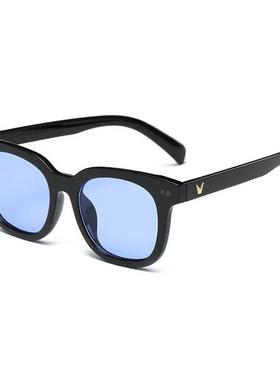 日系复古黄色墨镜男士潮搭