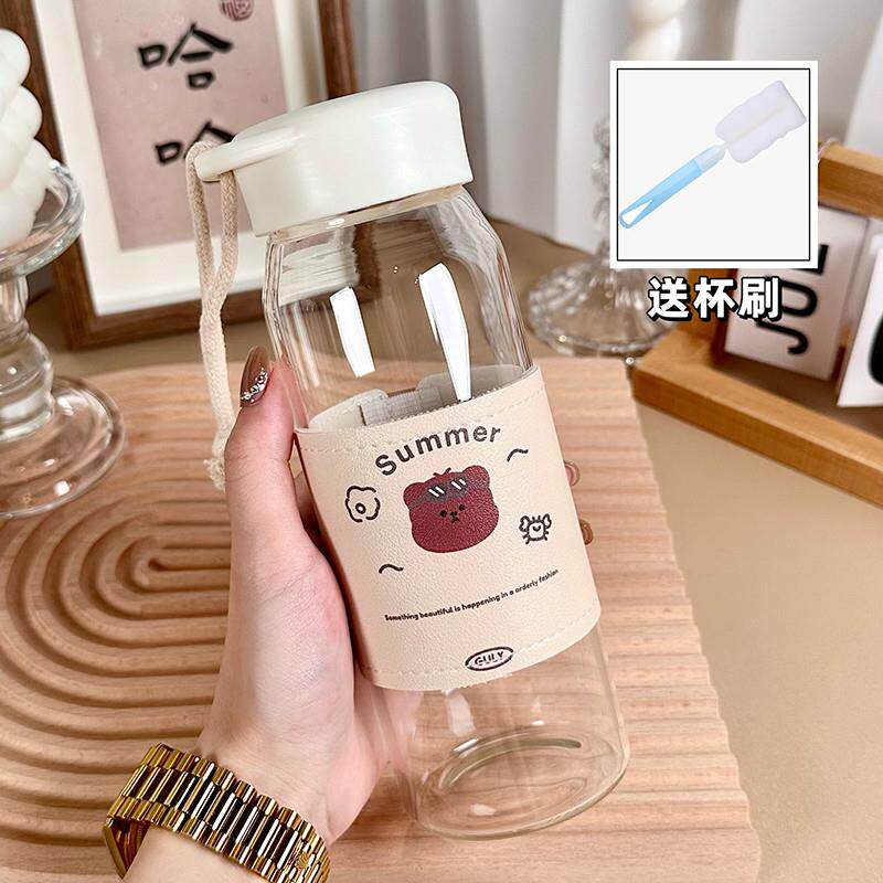 新品新款2025高硼硅透明玻璃杯耐高温女士杯子女学生高颜值可爱水