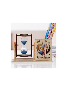 儿童节礼物简约木质单沙漏