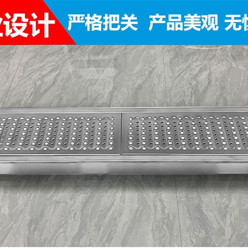304不锈钢地沟U型槽水沟槽盖板厨房成I品排水沟下水道水沟水槽盖