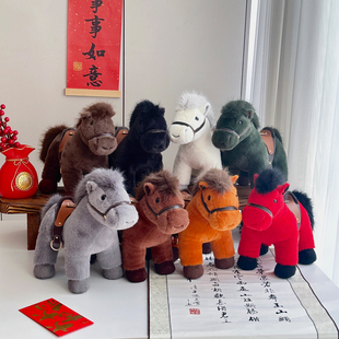 生肖小马挂件玩偶马年2026吉祥物公仔本命年毛绒玩具新年礼物女生