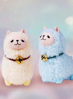 URDU羊驼盲盒全套卡通周边可爱毛绒玩具公仔摆件玩偶礼物潮玩铃铛