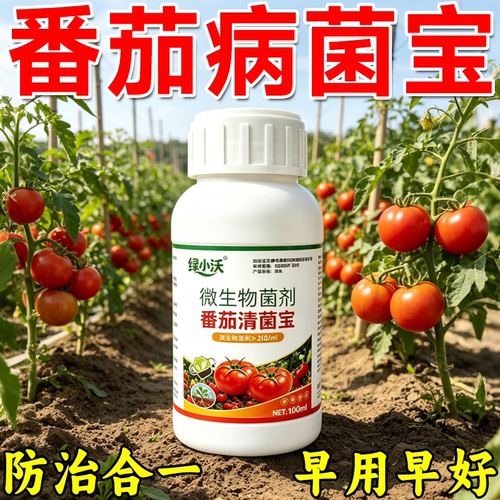 番茄病菌清西红柿病毒病专用药卷叶花叶曲叶条斑小叶病农用杀菌药