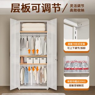 衣柜置物架复古衣橱家用卧室现代简约成品经济型柜子阳台柜储物柜