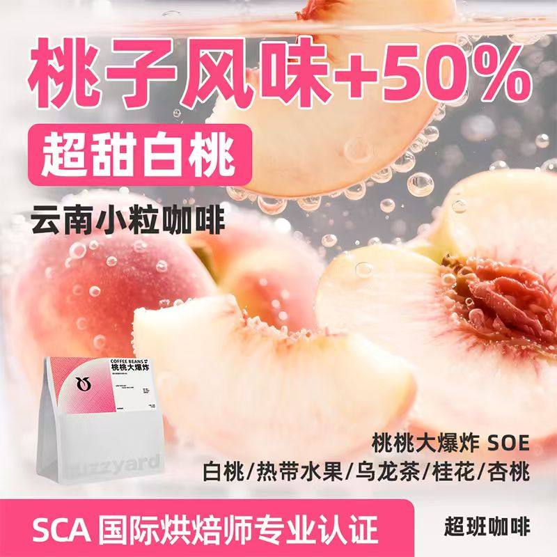 buzzyard超班 白桃SOE中度烘焙冷萃手冲云南小粒咖啡豆200g