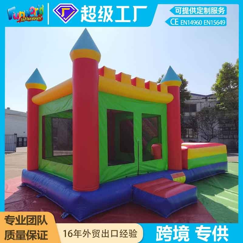 现货商用儿童淘气堡起批充气蹦床户外摆摊大型充气城堡