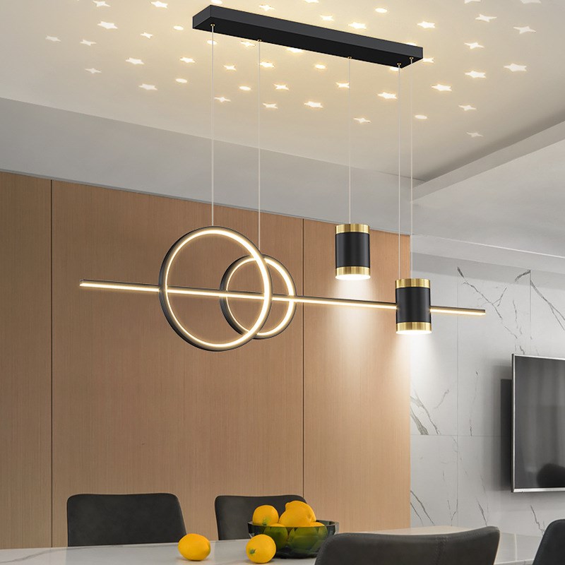 新品设计师推黑金现代轻奢吊灯全屋套餐ZY475创意房间卧室客厅灯