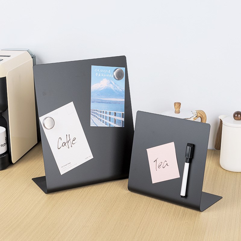 桌面小黑板留言板磁性白板可擦写立式备忘录产品价格广告展示牌