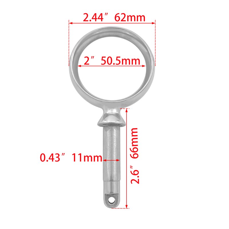 316不锈钢桨环 桨叉桨座 船桨冲锋舟小船 船用五金游艇配件