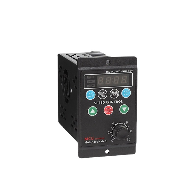 AC220小型简易三相电机矢量变频精密调速电子控制器T13-750W-12-H
