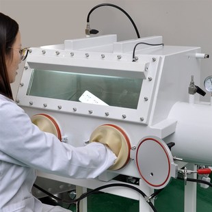 真空手套箱实验室科研厌氧操作箱不锈钢耐腐蚀负压手套箱厂家直供
