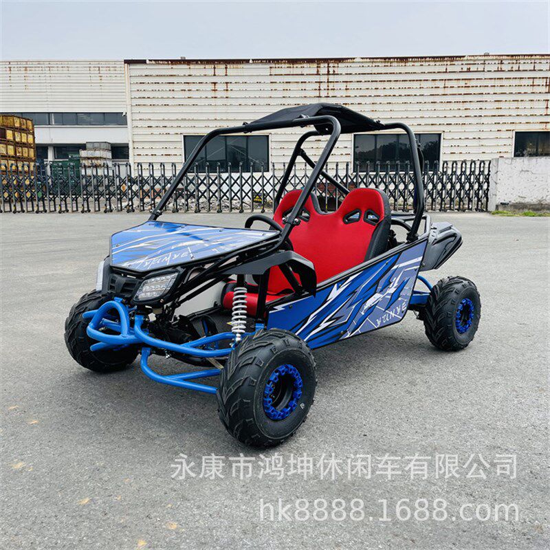 新款儿童山地越野卡丁车四轮全地形UTV汽油电动农夫车沙滩漂移车