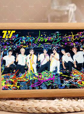 TNT时代少年团演唱会全员签名合照明星应援周边摆件送闺蜜礼物